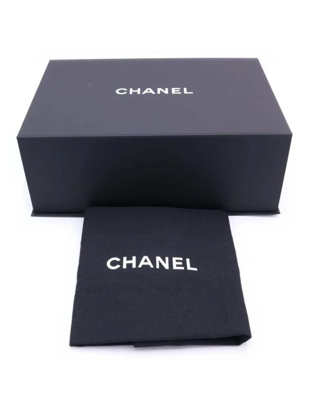 Chanel 25 Mini Chain Shoulder Bag Black Leather Silver Gold